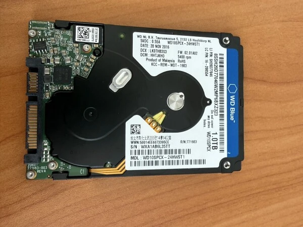WD Blue WD10SPCX 1TB 2.5" cietais disks
