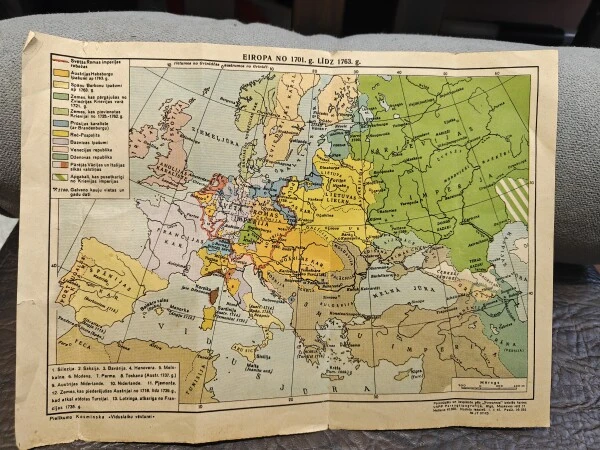 Set of Historical Maps: Europe and the Mongol Empire, 5 pcs.