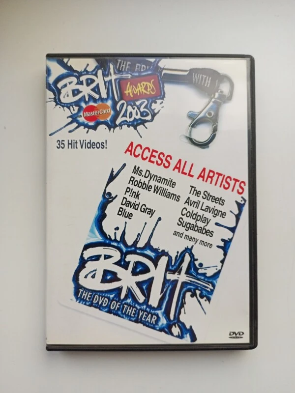 BRIT Awards 2003 DVD ar 35 videoklipiem