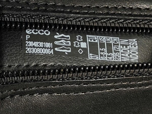 ECCO nahast poolsaapad, mustad, nr 37
