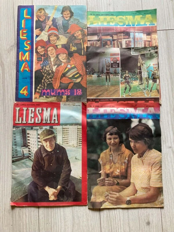 Žurnālu kolekcija Liesma 1976–1982, 4 gab.