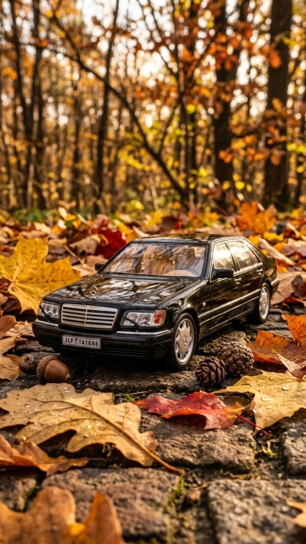 Mercedes-Benz S320 model in black