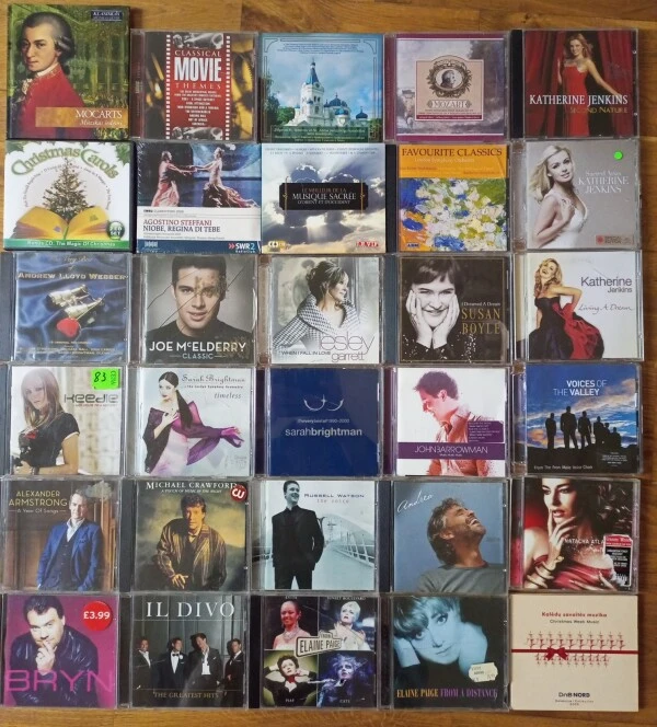CD kolekcija – Katherine Jenkins, Sarah Brightman, Il Divo 30 gab.