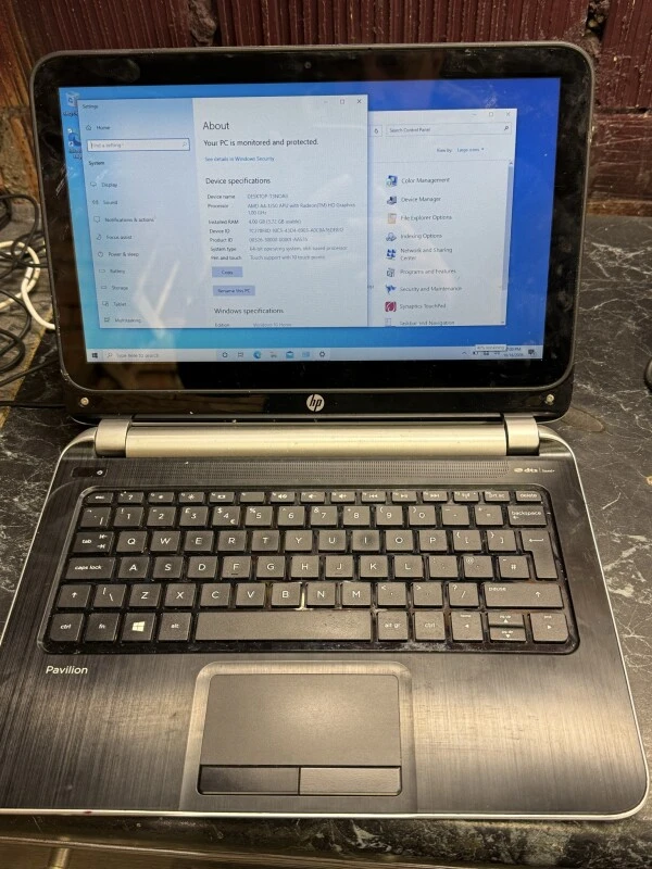 HP Pavilion AMD A4 4 GB 1 TB skārienjutīgs portatīvais dators